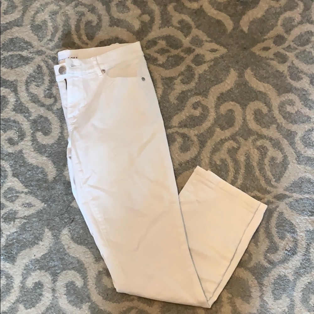 White Loft Skinny Jeans Size 4/size 27